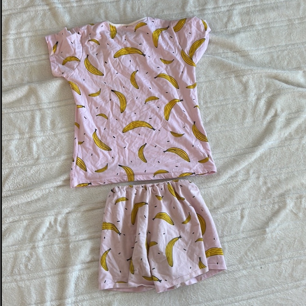 Banana print pajamas